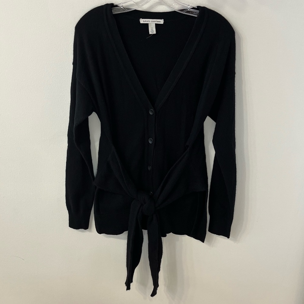 Autumn cashmere tie sweater